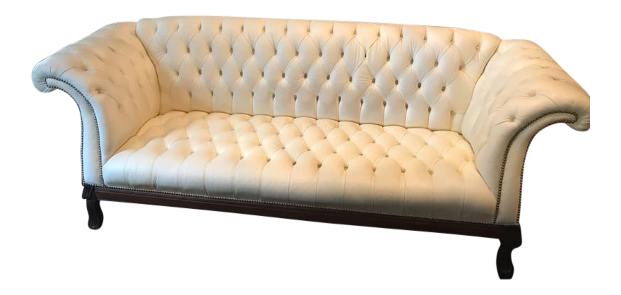 White Leather Horchow Chesterfield Sofa Chai White Leather Horchow Chesterfield Sofa Chai